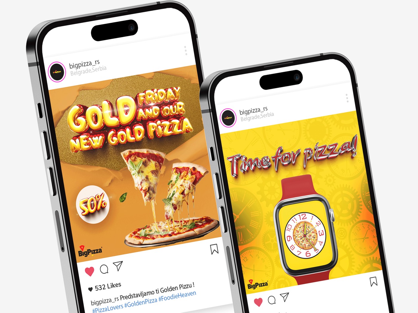 Big Pizza — objave za mreže